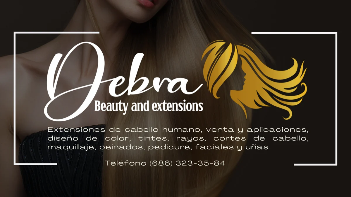 Identidad visual de Debra Beauty and Extensions