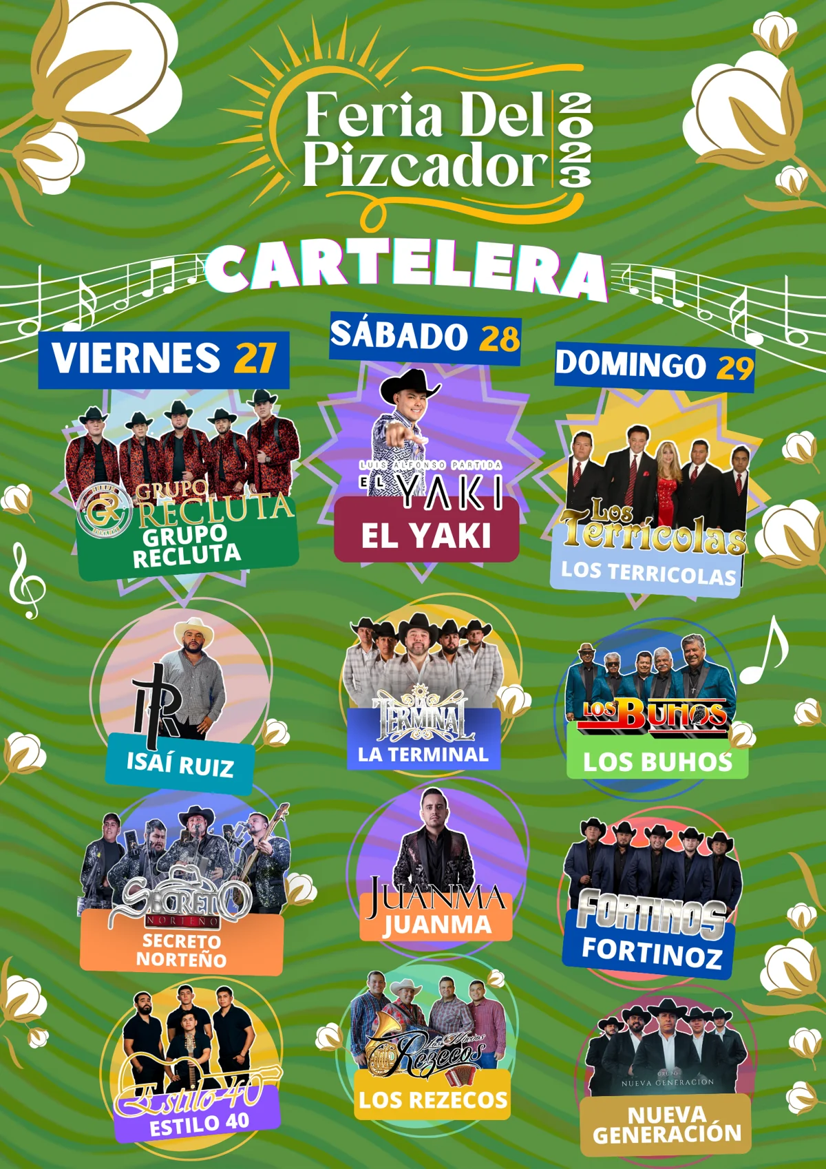 Identidad visual de la Feria del Pizcador 2023
