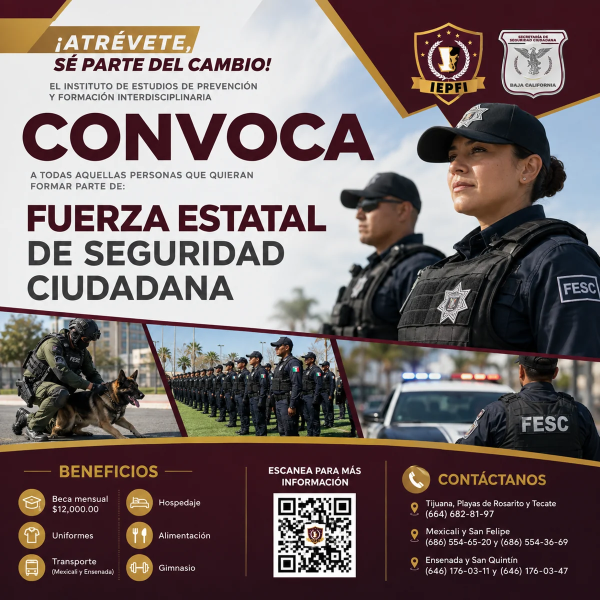 Adaptación cuadrada de convocatoria de seguridad ciudadana